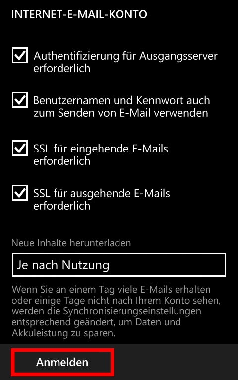 Email Einrichtung Windows