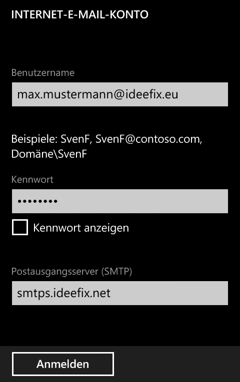 Email Einrichtung Windows