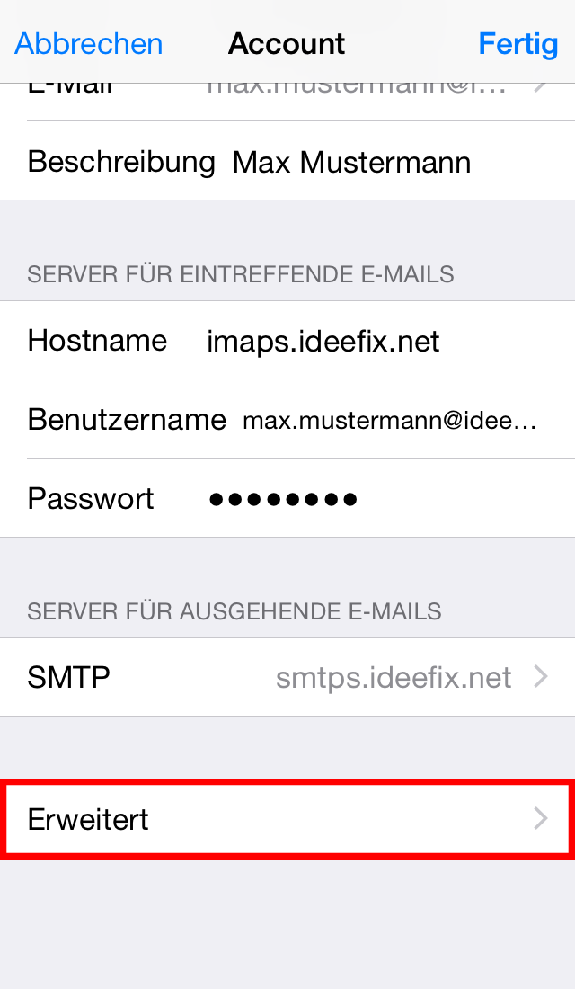 Email Einrichten Iphone