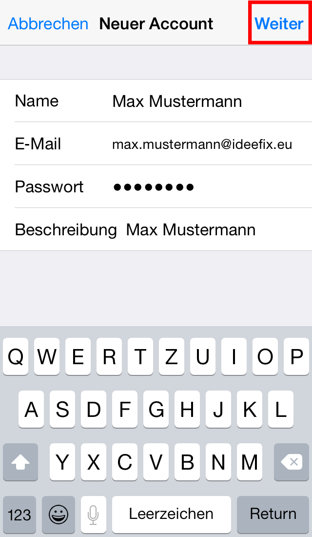 Email Einrichten Iphone
