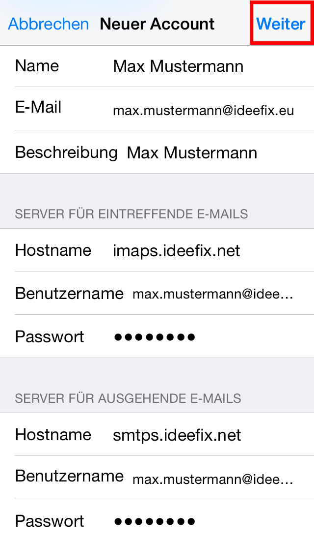 Email Einrichten Iphone