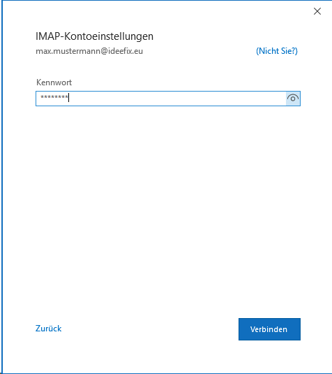 Email Einrichtung Outlook