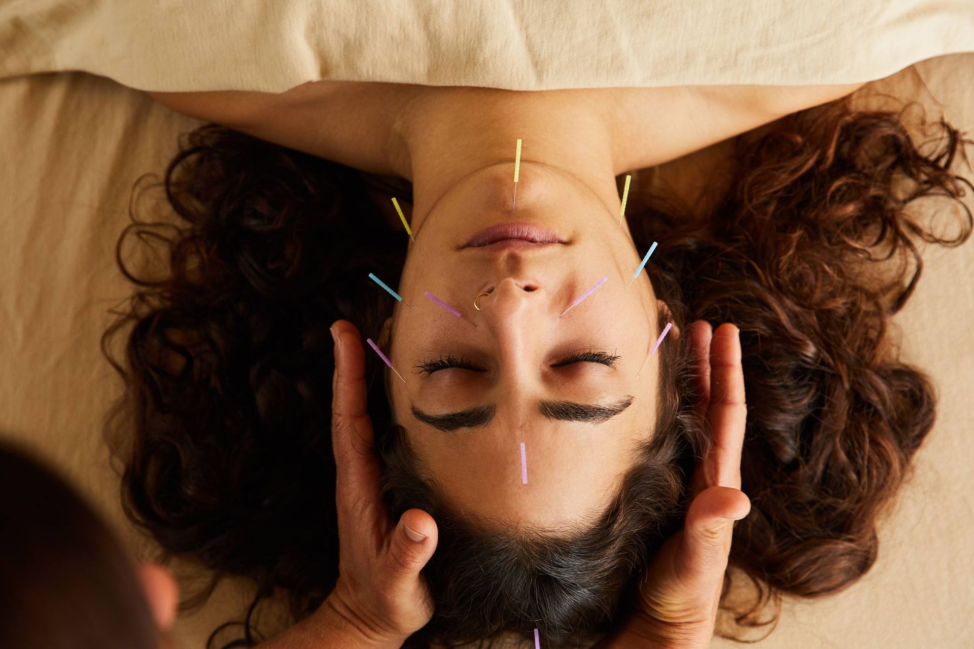 Senior man getting acupuncture | Kiralee, QLD | Master Therapies