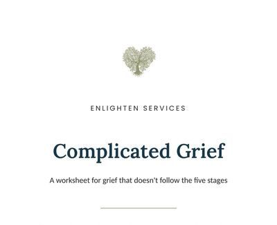 Complicated Grief worksheet cover
