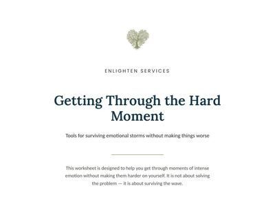 Getting Through the Hard Moment cover