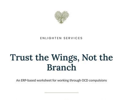 Trust the Wings Not the Branch OCD Worksheet cover