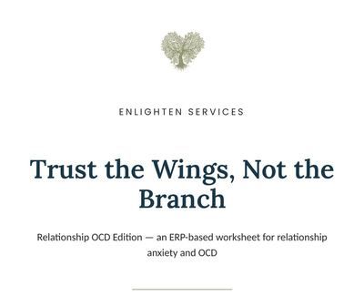 Trust the Wings Not the Branch Relationship OCD Edition cover