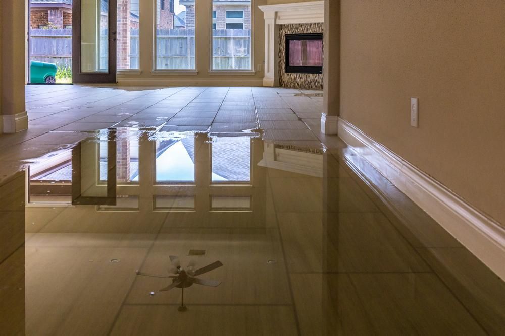 Flooded Living Room With a Clock on the Floor — Capital Ultimate Facility in Belconnen, ACT