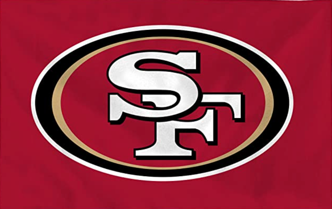 San Francisco 49ers logo: white 