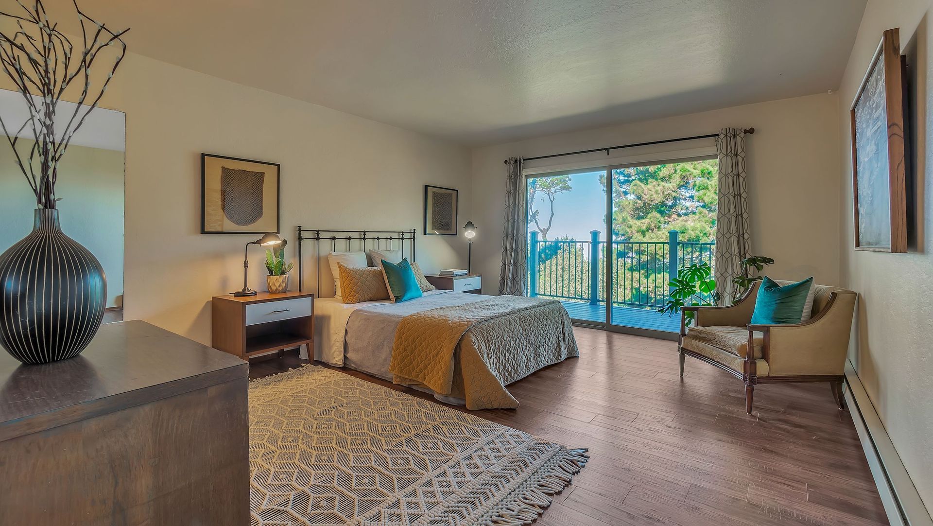 Tanglewood Condos Interior View. Condominium interiors may vary, but this shows the general size and view from the bedrooms.