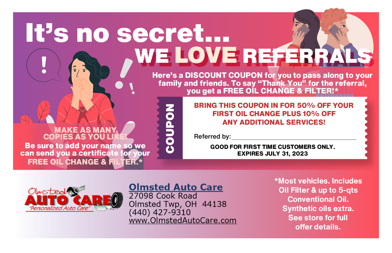 Specials Olmsted Auto Care