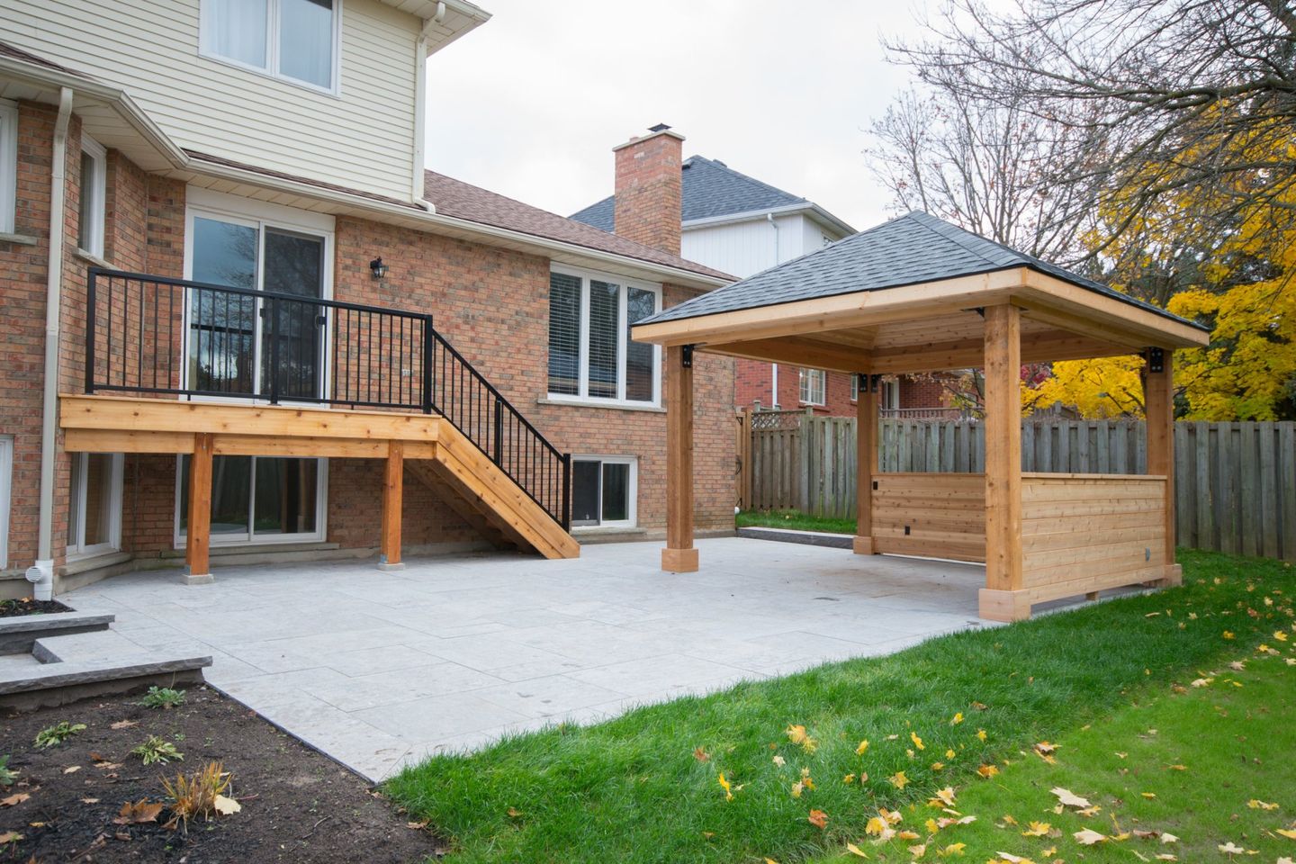 Backyard Patio with Gazebo