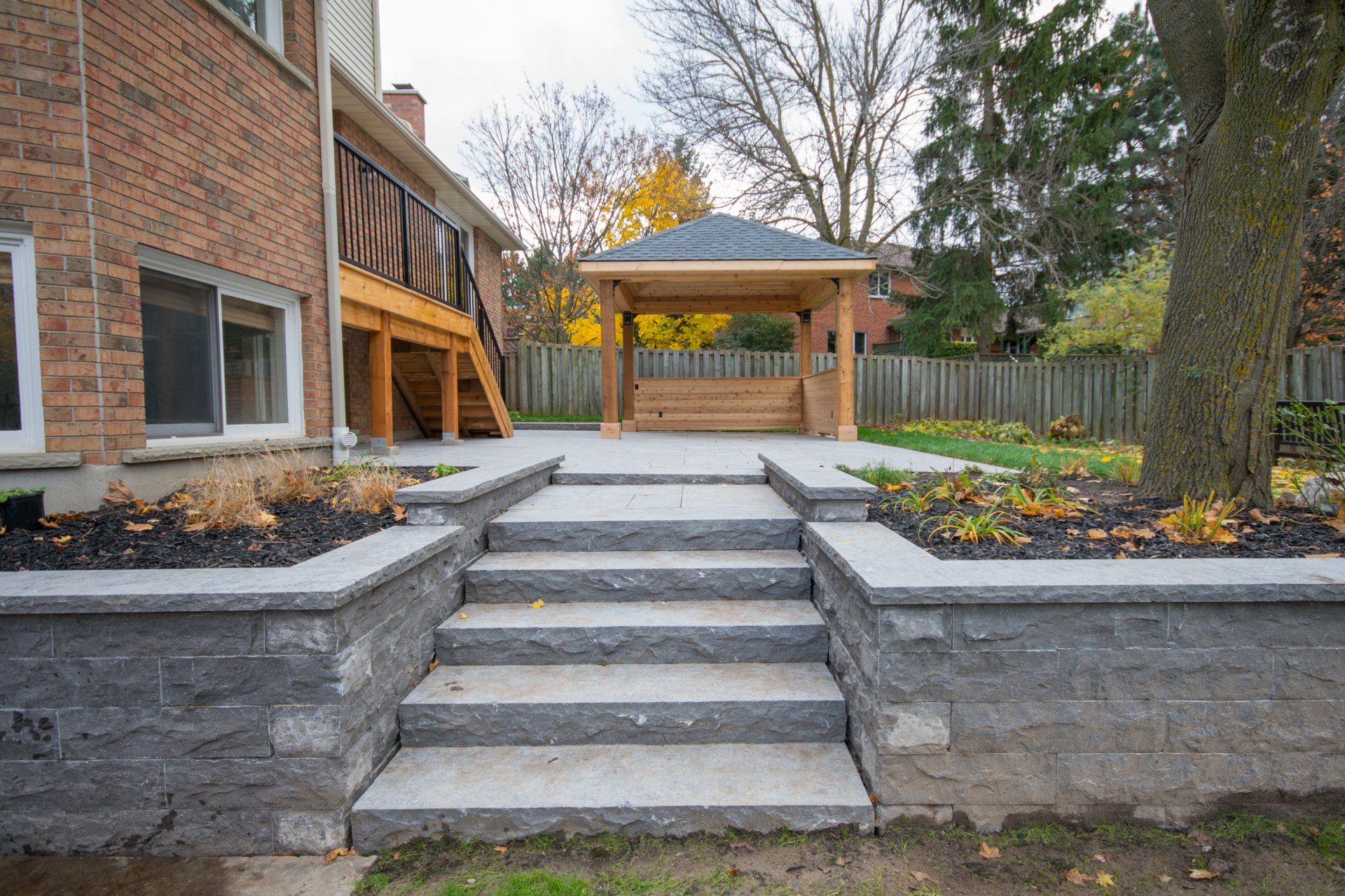 Backyard stairs