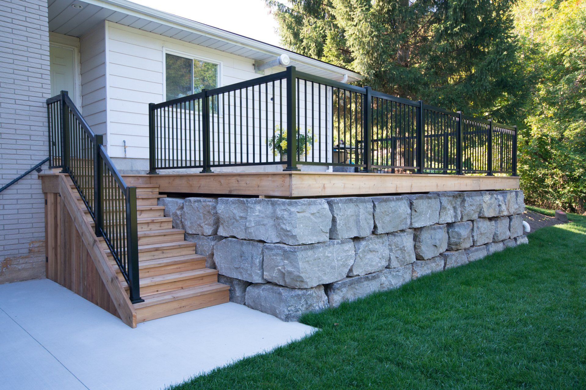 Back Raised patio