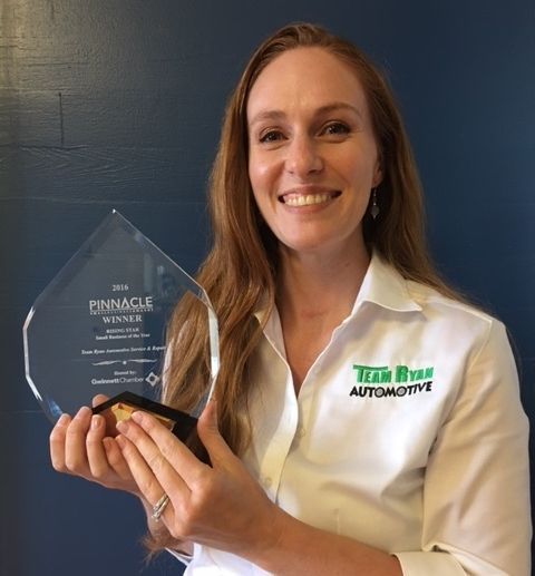 Rising Star Pinnacle Award From The Gwinnett Chamber