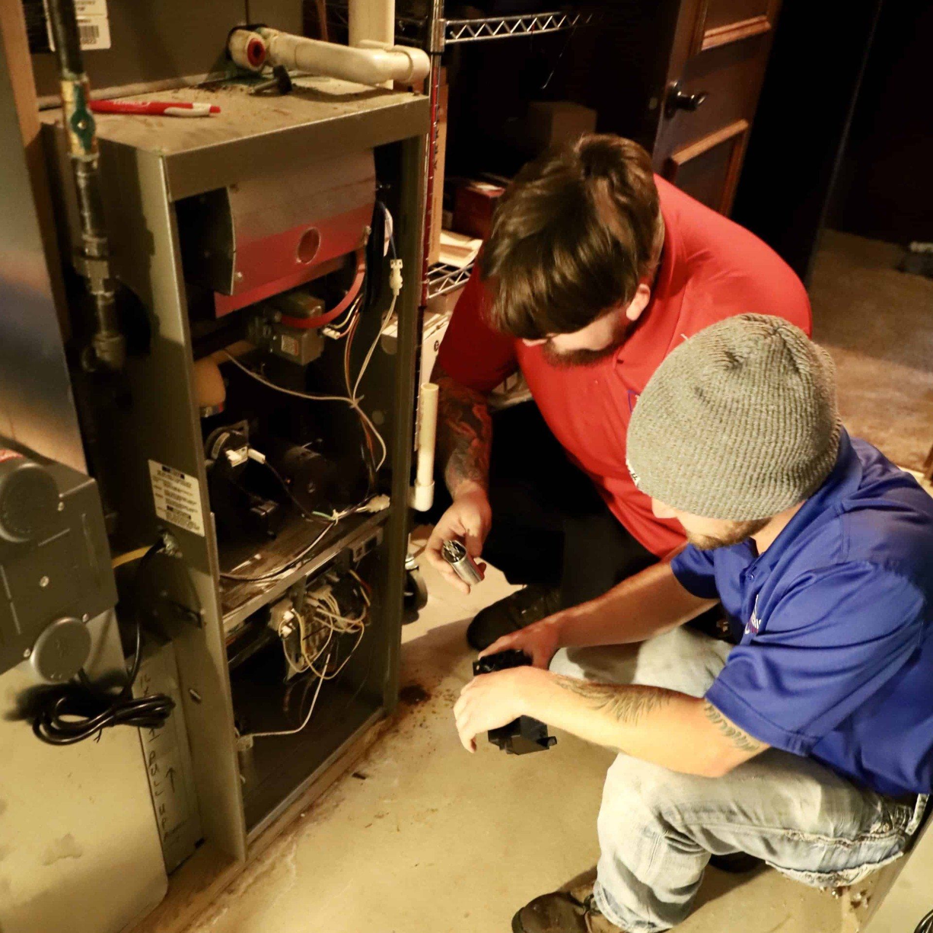 An image of an HVAC repair in Wichita, KS