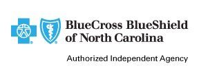 The bluecross blueshield of north carolina logo is an authorized independent agency.
