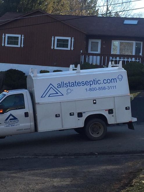Completed septic and excavation project by Allstate Septic Systems