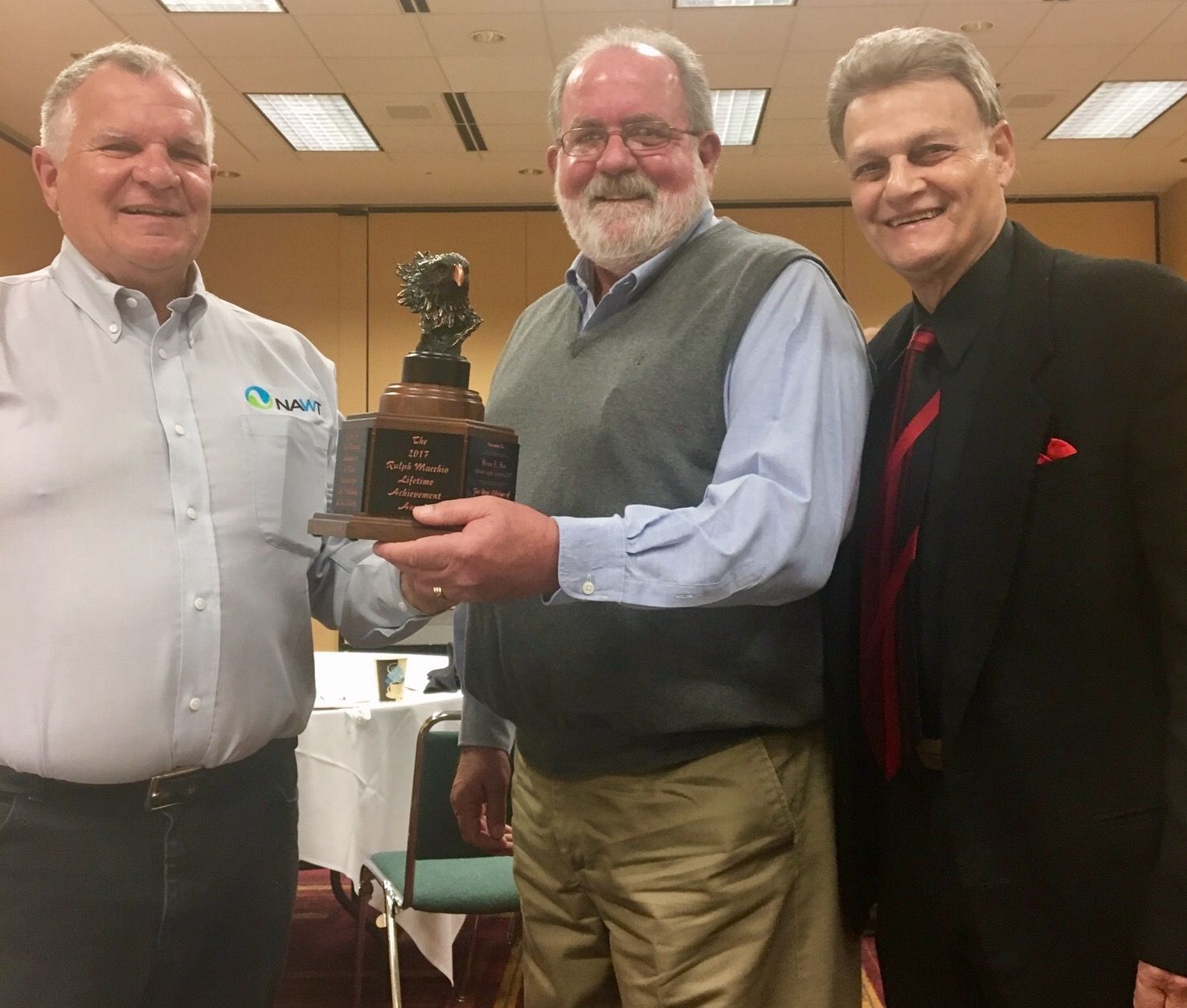 Allstate Septic Systems team receiving industry recognition award