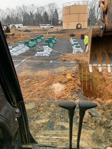 Large commercial septic installation and excavation project in Pennsylvania