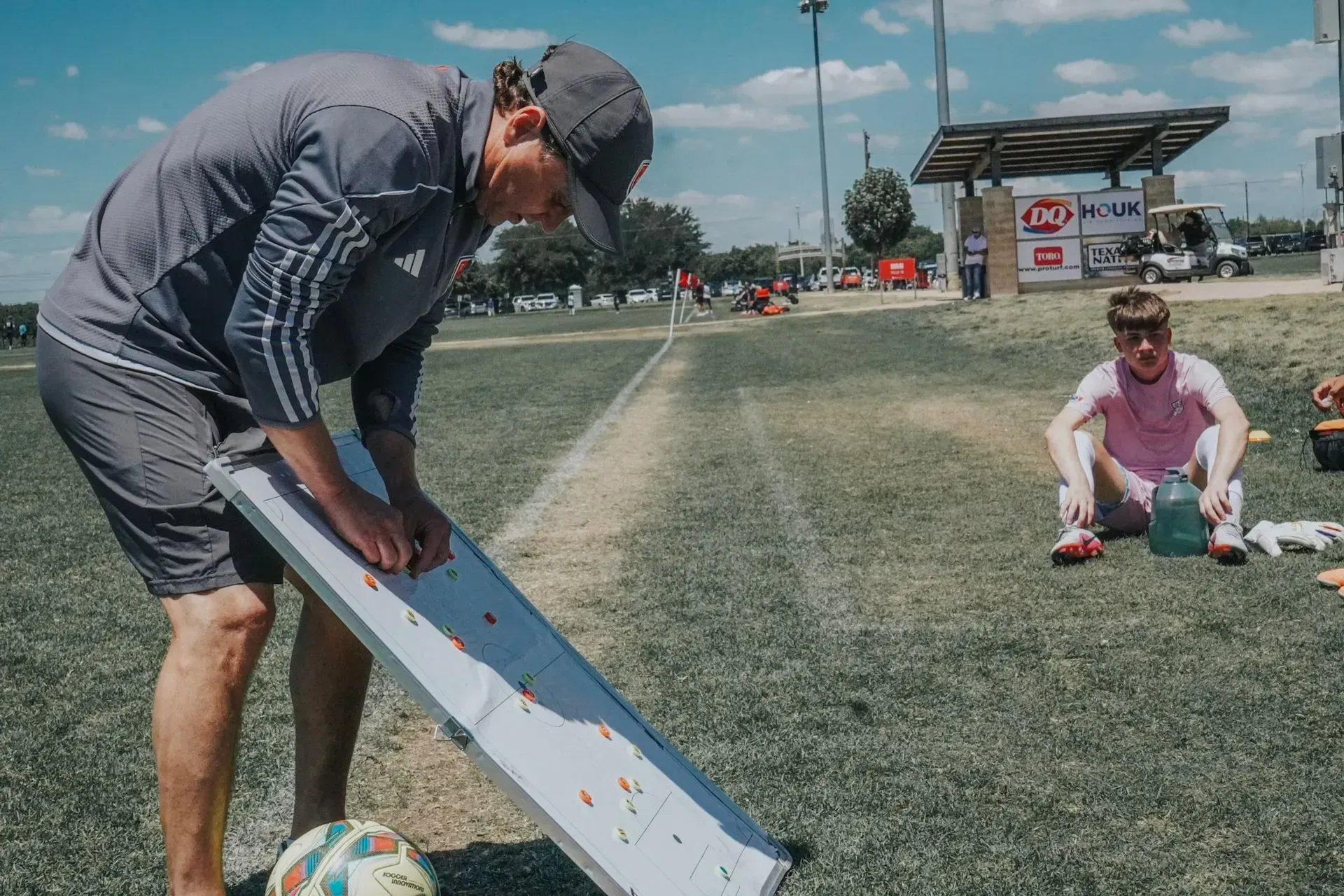 Football coaching strategy board