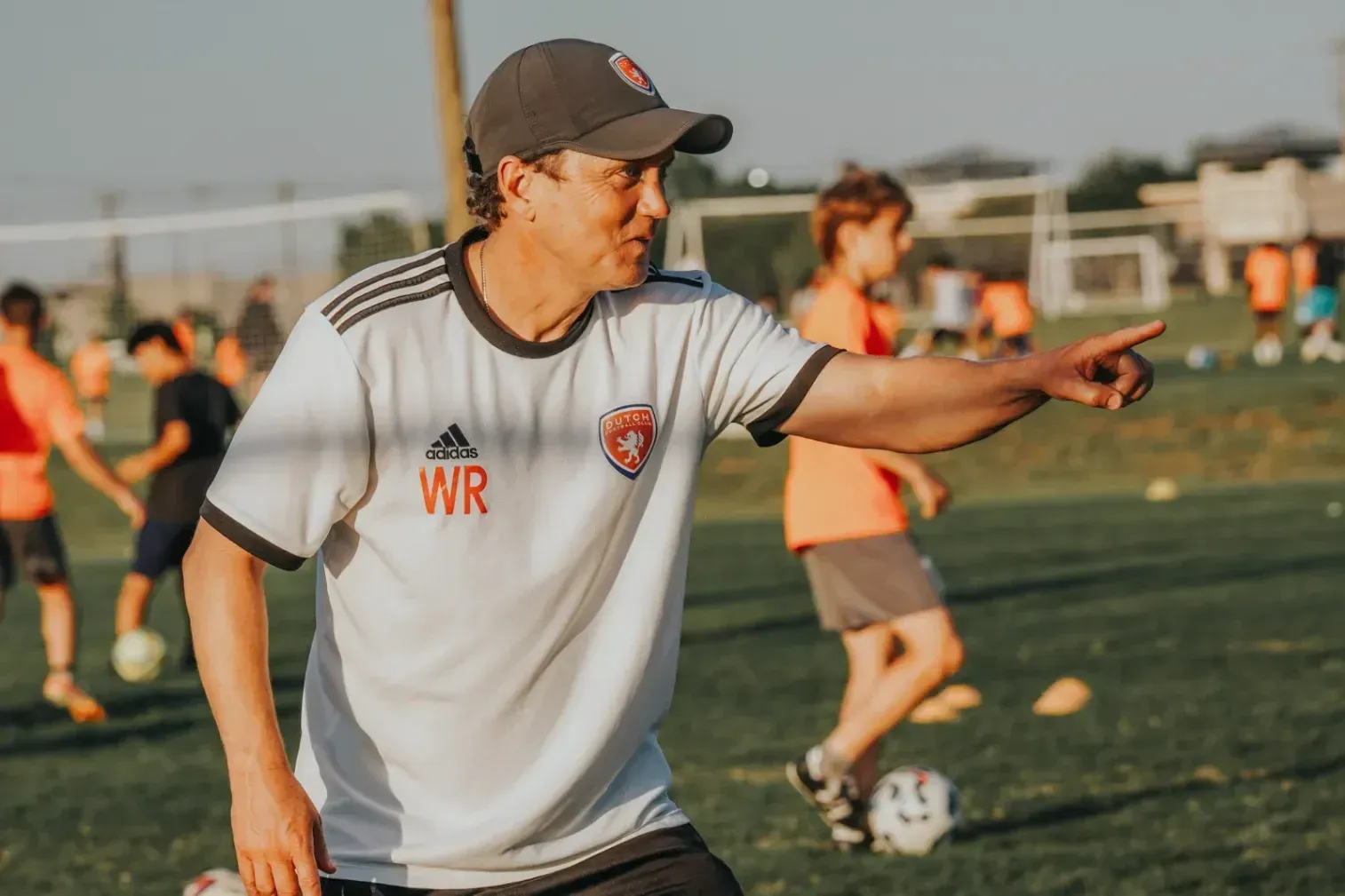 Coach Wilco leading training