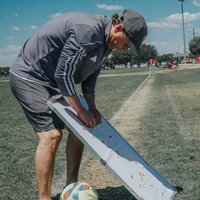 Dutch FC coach working with youth soccer players