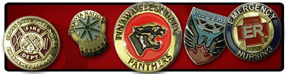 Diestruck Hard Enamel Lapel Pins from Awards Canada