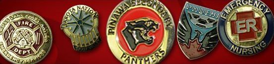 Sample Lapel Pins custom made from Awards Canada