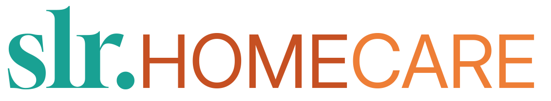 Slr. HOME CARE logo in teal and orange text