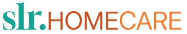 Slr. HOME CARE logo in teal and orange text