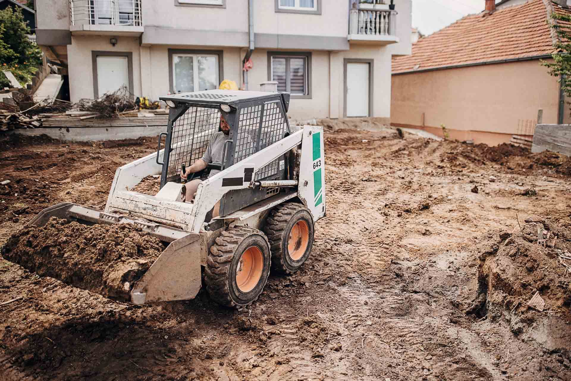 Man Operating a Small Excavator | Geelong, Vic | Don Barry’s Bobcat Hire