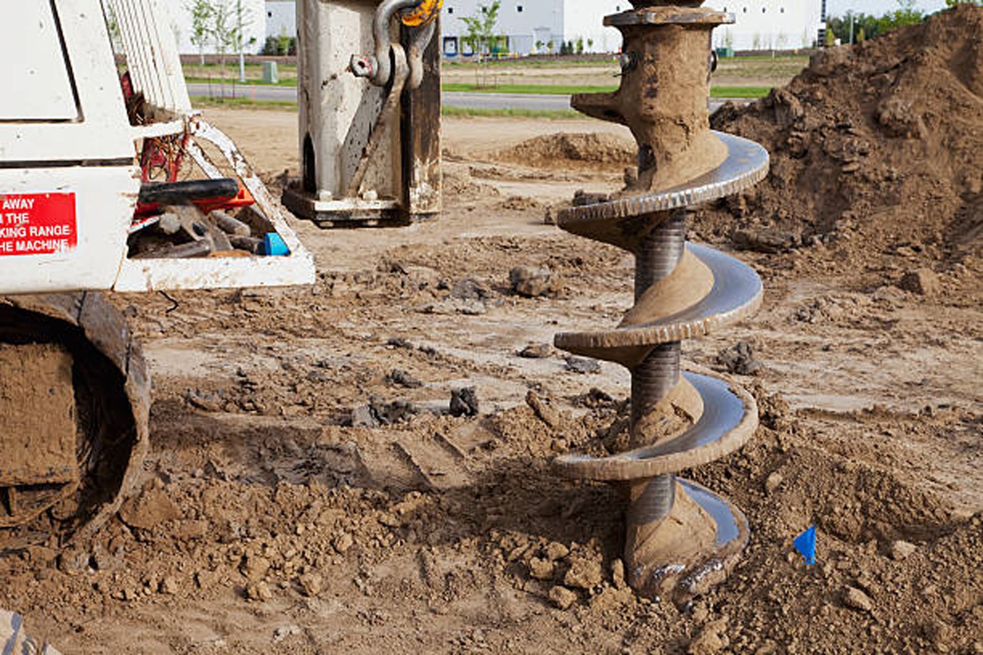 Construction Project Drilling Pilings | Geelong, Vic | Don Barry’s Bobcat Hire
