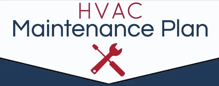 A picture of a hvac maintenance plan with a wrench.