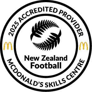 The logo for the new zealand football skills centre