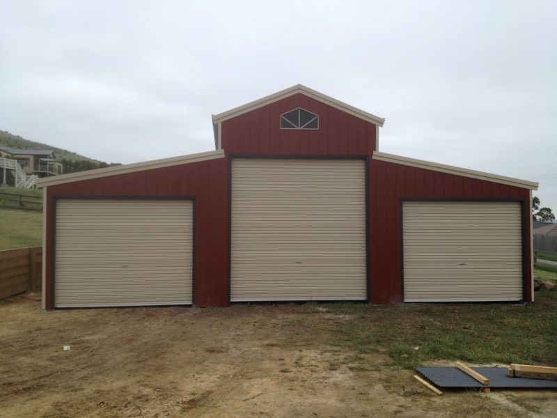 A Red and White Barn - Wallan, VIC - Victorian Garages & Barns