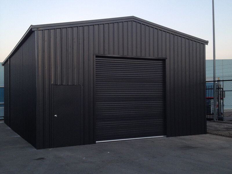 A Quality Black Garage - Wallan, VIC - Victorian Garages & Barns 