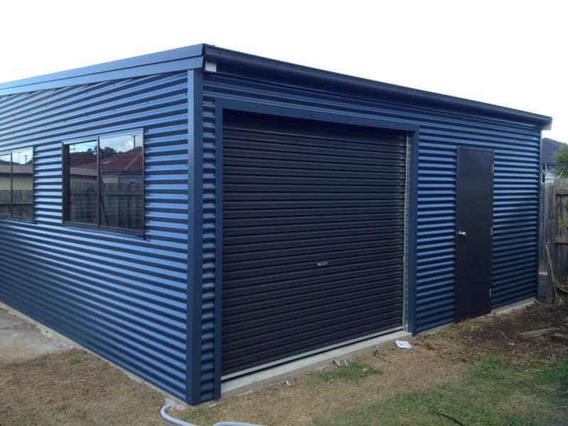 Blue Garage - Wallan, VIC - Victorian Garages & Barns