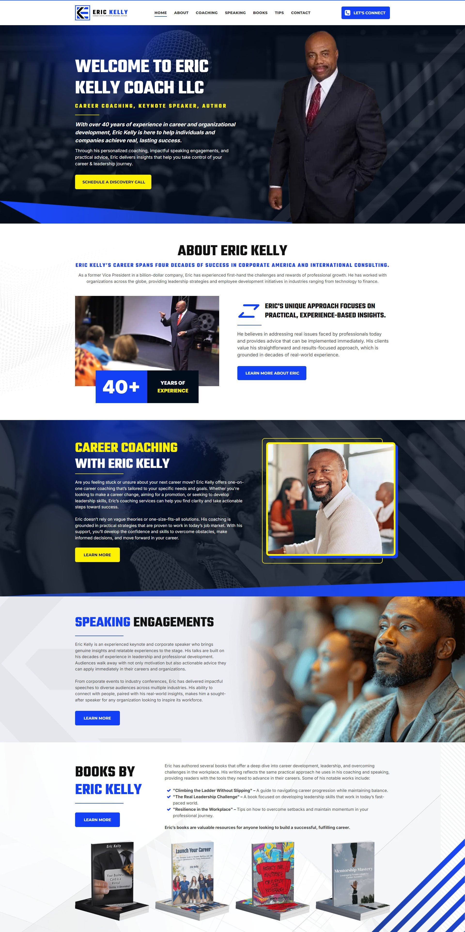 A landing page for a company called willy coach llc.