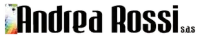 Logo text “Andrea Rossi s.a.s.” in black with a small multicolor graphic on the left