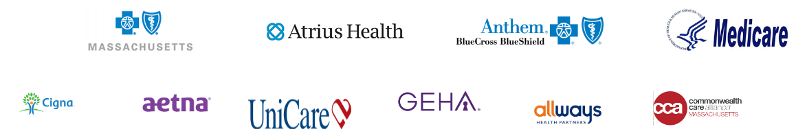 Logos of several healthcare and medtech companies on a white background