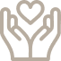 Hands forming a heart with a small heart above them