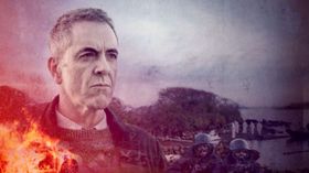 click for more info Photo of the TV series 'Bloodlands' starring James Nesbitt, released on BBC, with music by Jon Wygens on season 2, episodes 4, 5, and 6 in 2022.
