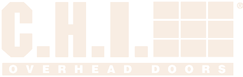 CHI logo with black text and a red brick pattern, a Nucor company.