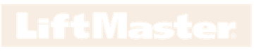 LiftMaster logo: White text 