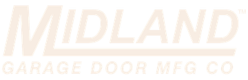 Blue Midland Garage Door MFG CO logo.