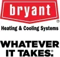Bryant Heating & Cooling Systems logo with slogan “Whatever It Takes.”