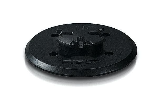 A black circle with holes in it that says ' a ' on it