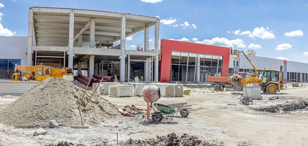 A Large Building Is Being Built on A Dirt Field — Barry's Recycling in Redland Bay, QLD