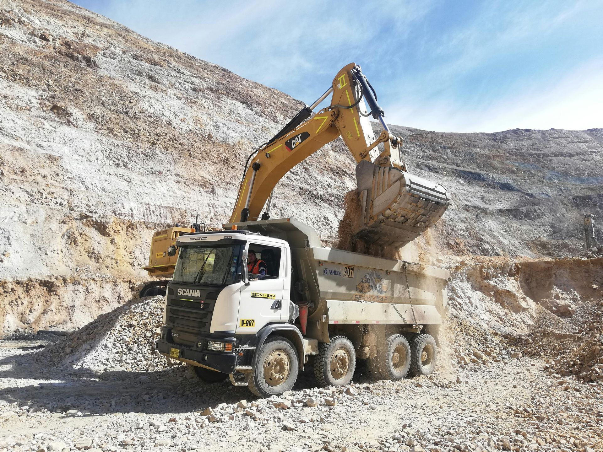 Using A Shovel To Get The Aggregate — Greenline Recycling in Brisbane, QLD
